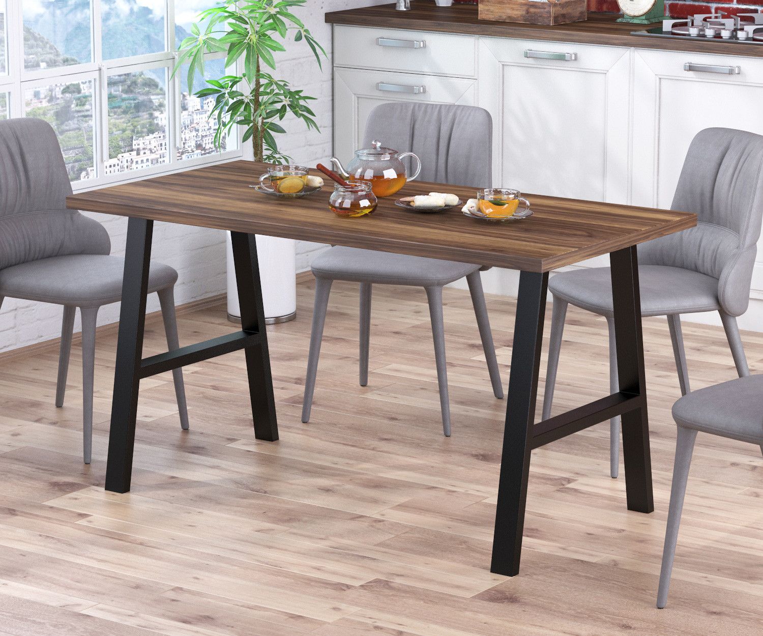 

Стол обеденный Атлант Loft Design Орех Модена