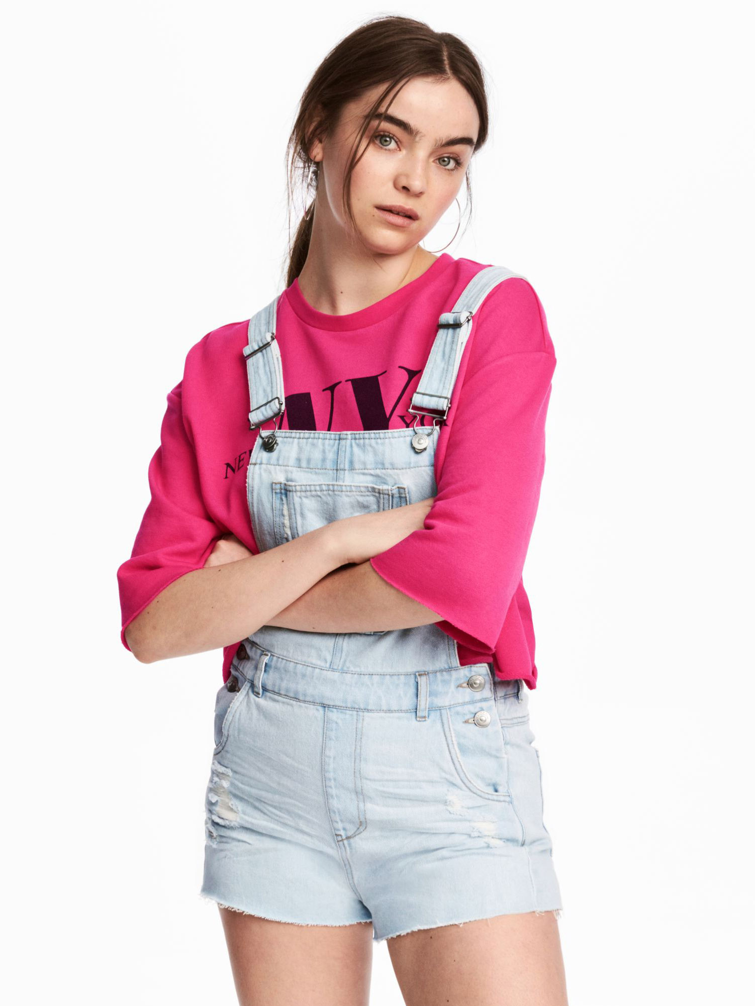 

Джинсовый полукомбинезон H&M 0468683-5  Светло-голубой (СА2000001912539, Джинсовый полукомбинезон H&M 0468683-5 38 Светло-голубой (СА2000001912539)