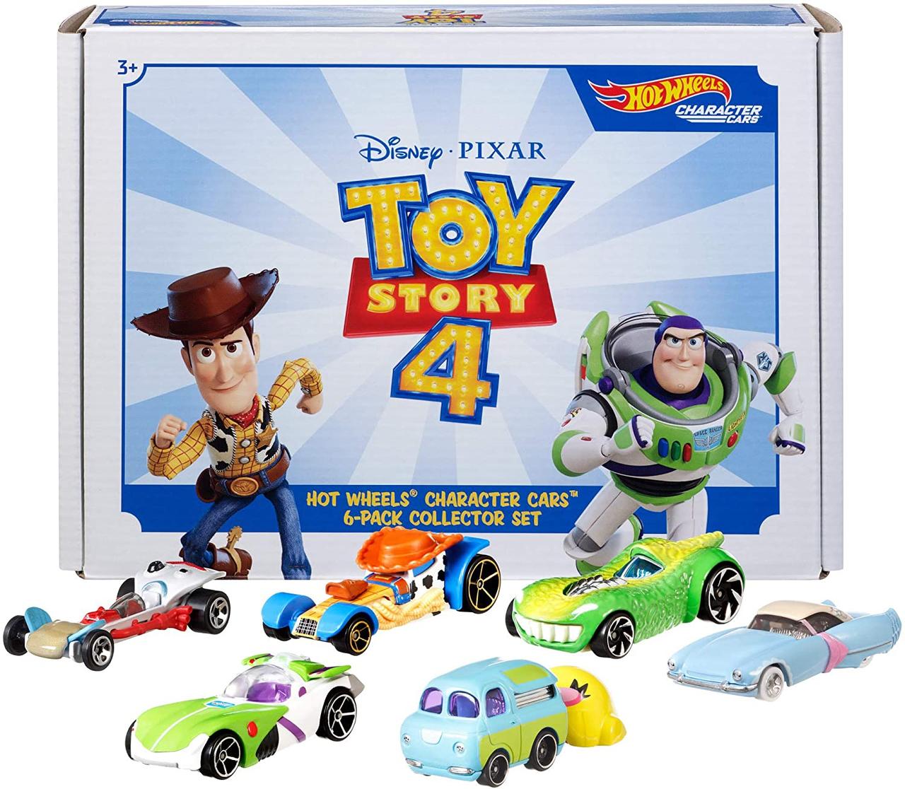 

Игровой набор машинок Хот Вилс Дисней История Игрушек 6 шт Hot Wheels Disney and Pixar Toy Story 4 Character Cars