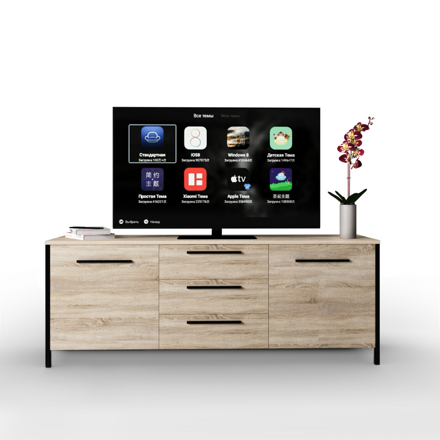 

Тумба под телевизор Fenster UNTV 08B 60×155×36,5 Дуб сонома