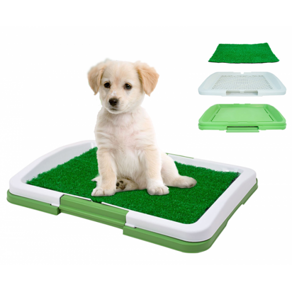 

Туалет для собак Puppy Potty Pad Pro Размером 47 х 34 х 6 см. с системой домашнего туалета которая скрывает полностью запах