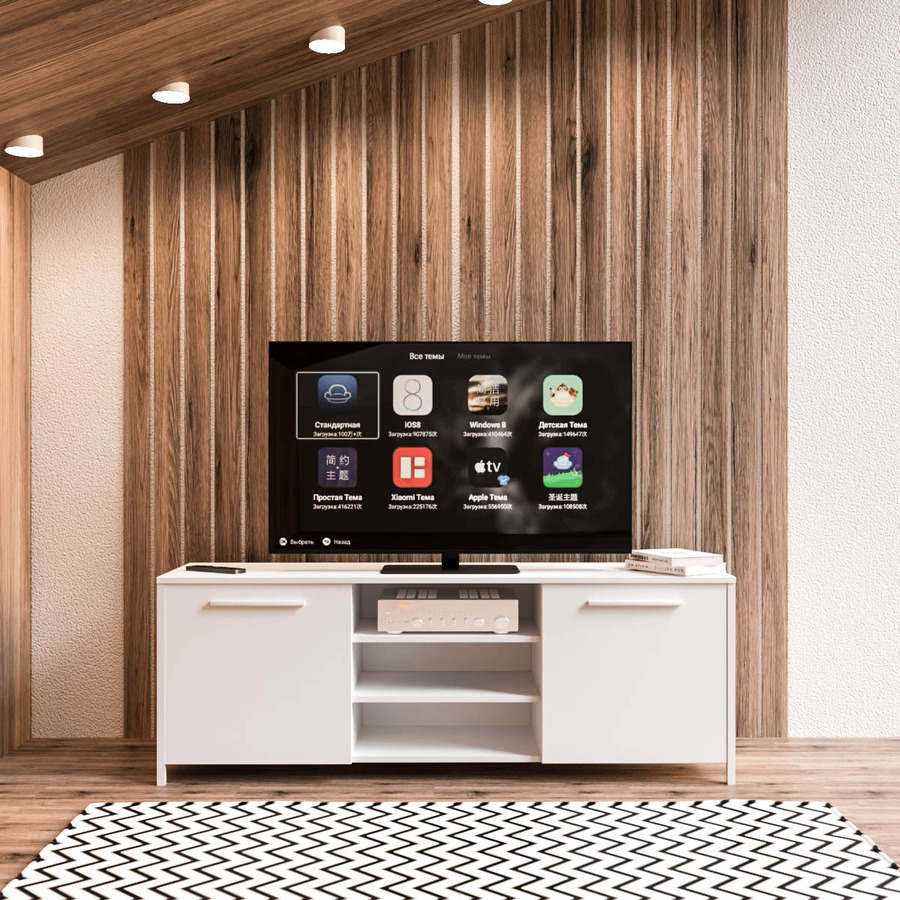 

Тумба под телевизор Fenster UNTV 05W 60×155×36,5 Белая