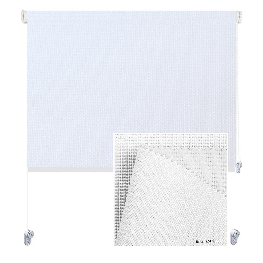 

Тканевая роллета ROLGROUP Mini Set Royal 110x160 белая