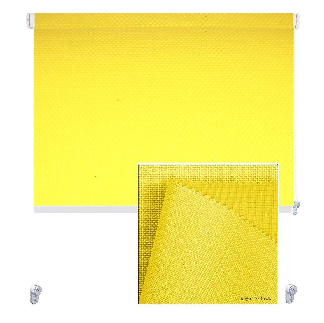 

Тканевая роллета ROLGROUP Mini Set Royal 130x160 желтый