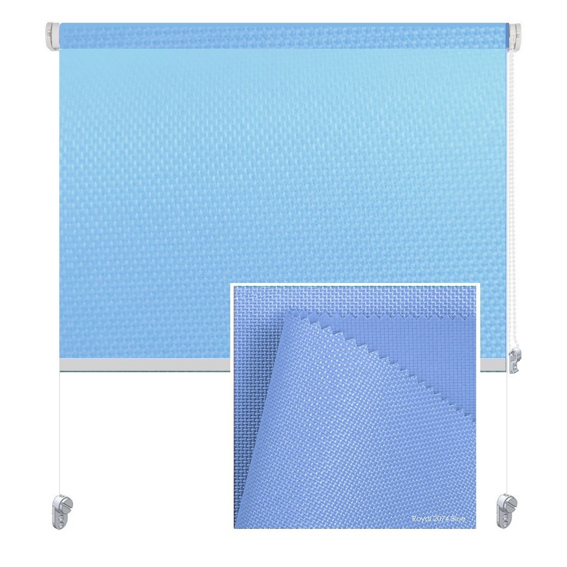 

Тканевая роллета ROLGROUP Mini Set Royal 80x160 голубой