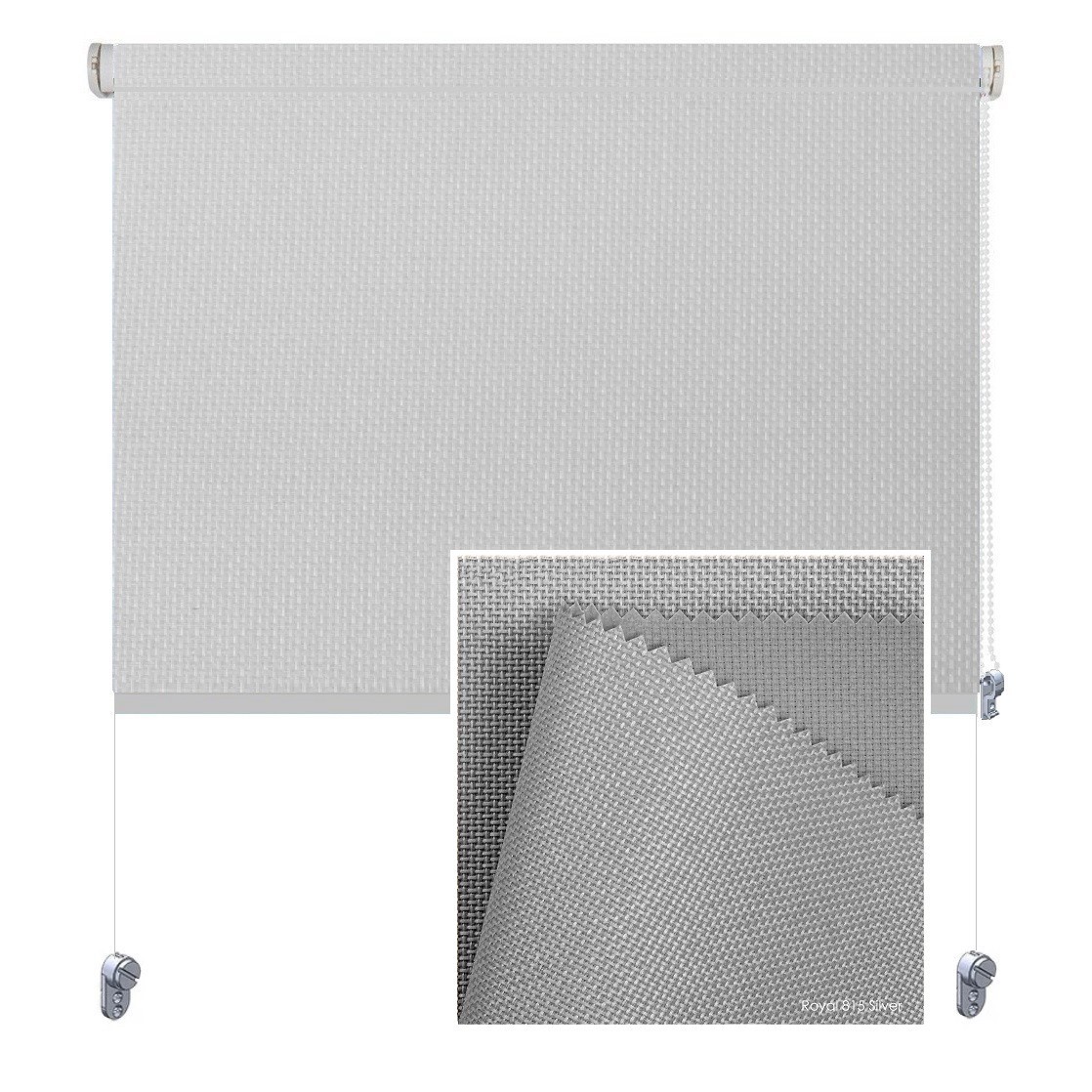 

Тканевая роллета ROLGROUP Mini Set Royal 130x160 светло-серый