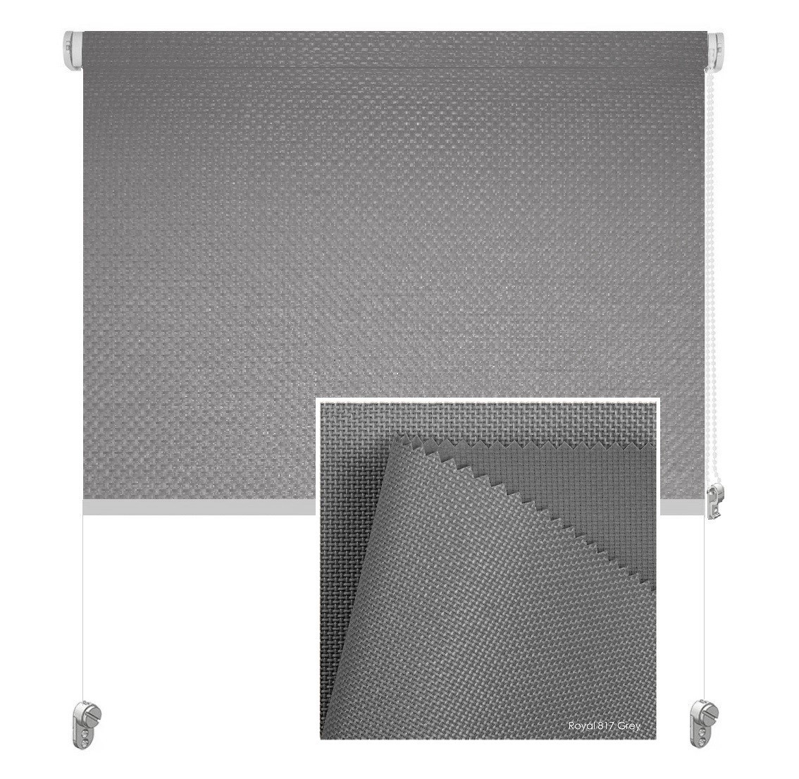 

Тканевая роллета ROLGROUP Mini Set Royal 110x160 серый