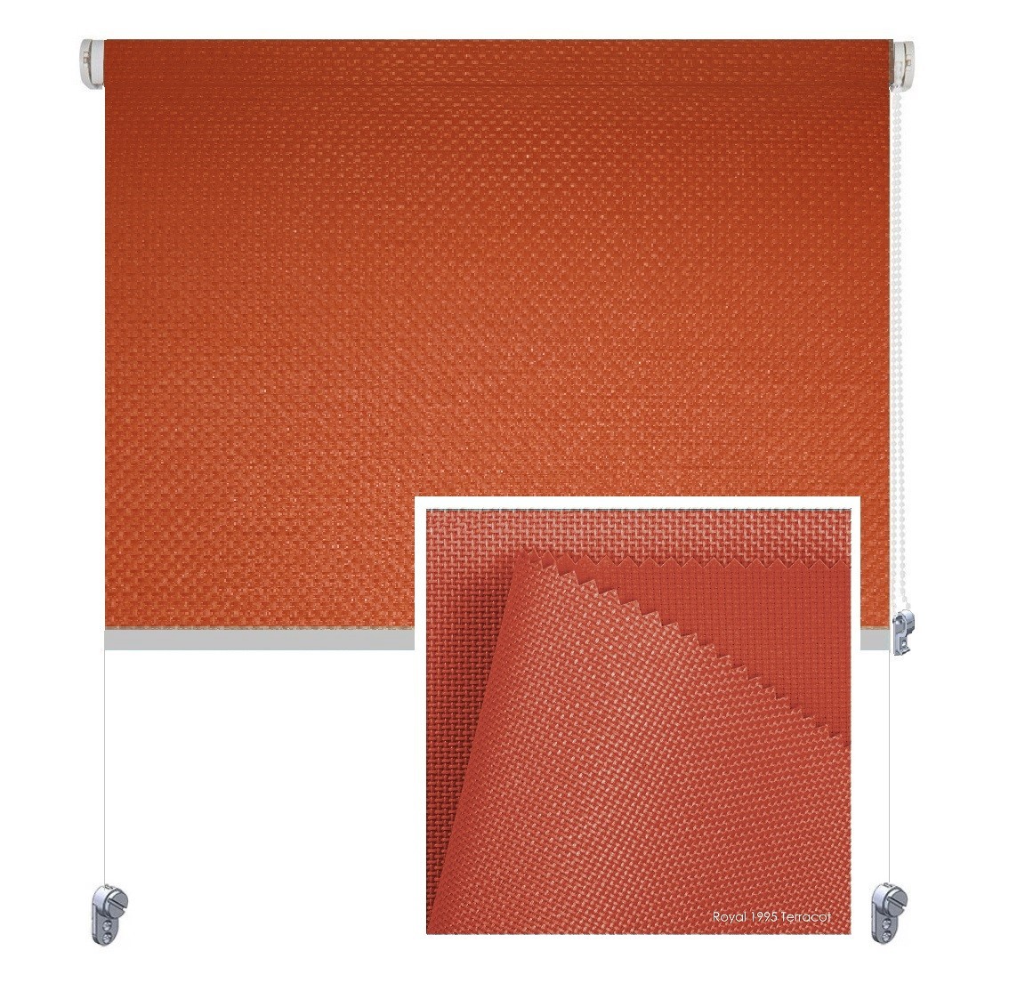 

Тканевая роллета ROLGROUP Mini Set Royal 105x160 терракотовый