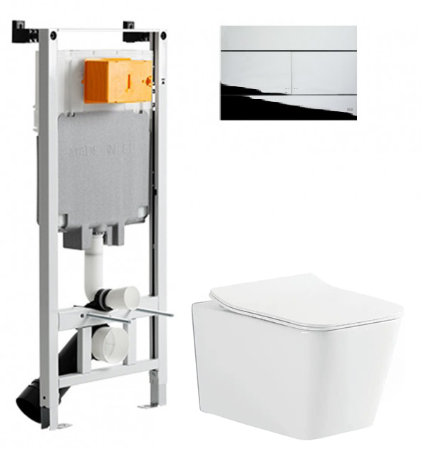 

Инсталляция OLI 80 SanitarBlock с панелью смыва Slim хром + унитаз DEVIT Linea 3040120 с сиденьем Soft Close дюропласт