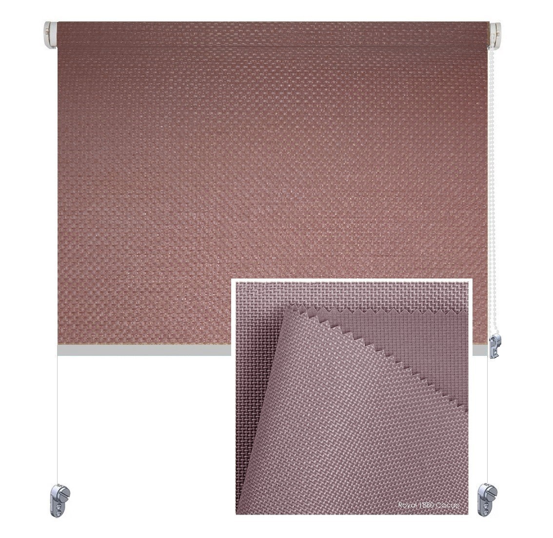 

Тканевая роллета ROLGROUP Mini Set Royal 80x160 какао