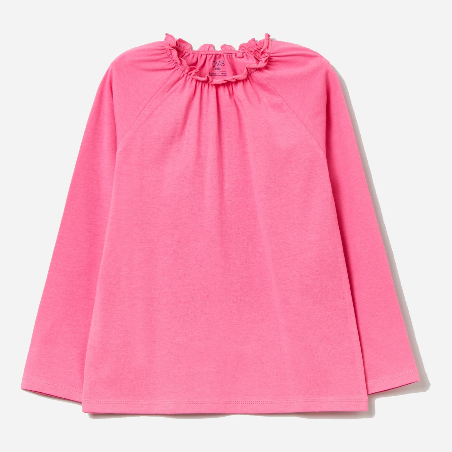 

Футболка с длинными рукавами OVS 1400400-261 104 см Pink