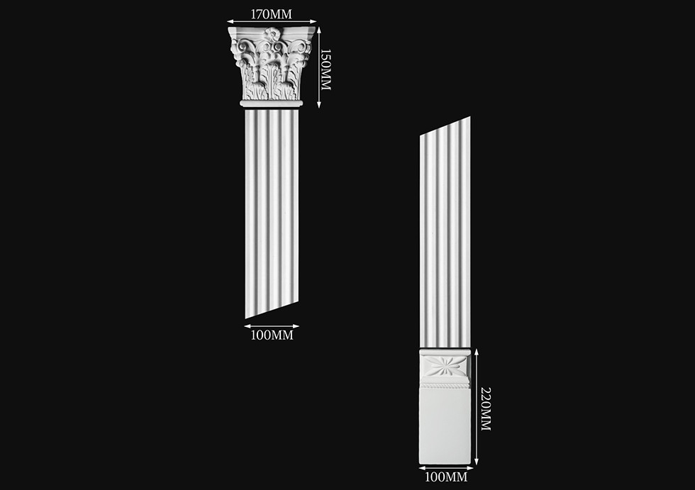

Колонна гипсовая "П3" 170*1000 мм