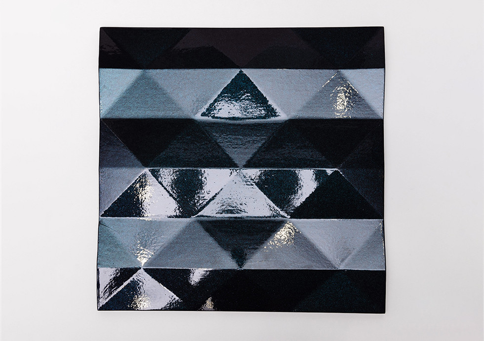 

Гипсовые 3D панели "Pyramid Premium" Dark Green 500*500*25 мм
