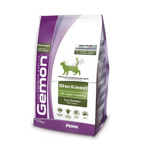 

Сухой корм для стерилизованых котов GEMON CAT STERILIZED TUNA/SALM KG 10 кг