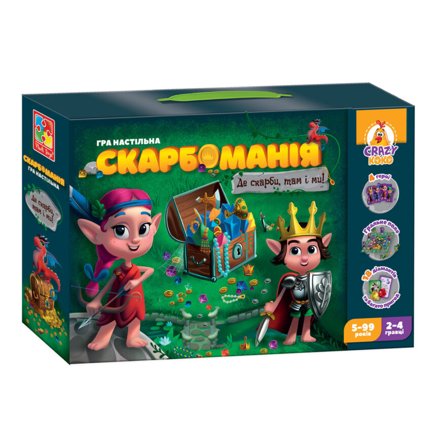 

Игра настольная "Скарбомания" Vladi Toys VT8055-30 укр