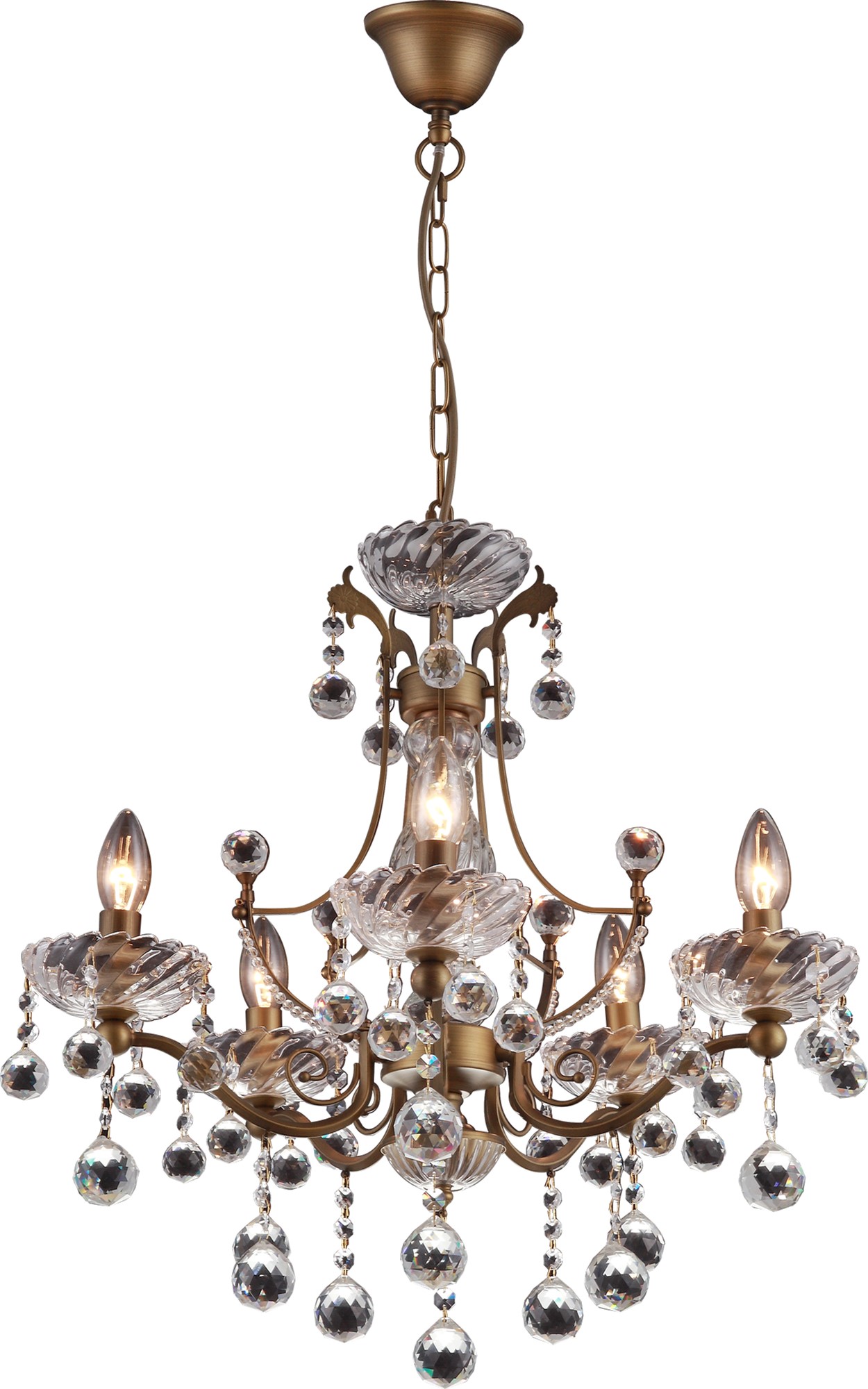 

Люстра Altalusse INL-1103P-05 Antique brass E14 5x40 Вт
