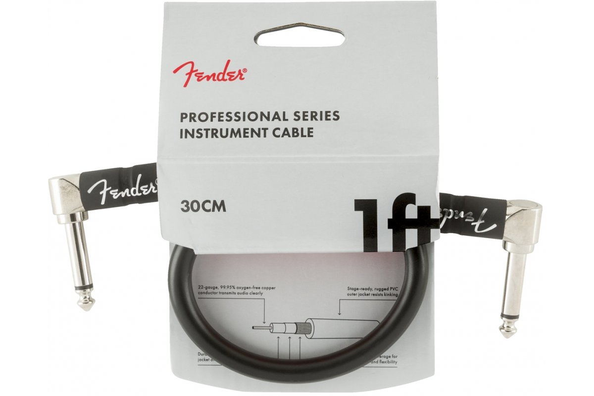 

Кабель инструментальный Fender CABLE PROFESSIONAL SERIES 1' BLACK