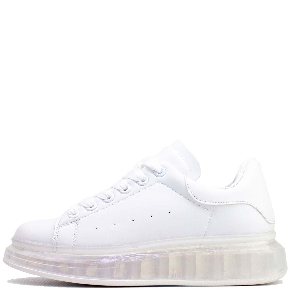 

Кроссовки (криперы) женские Violeta ALL WHITE на прозрачной подошве 37р (24 см)
