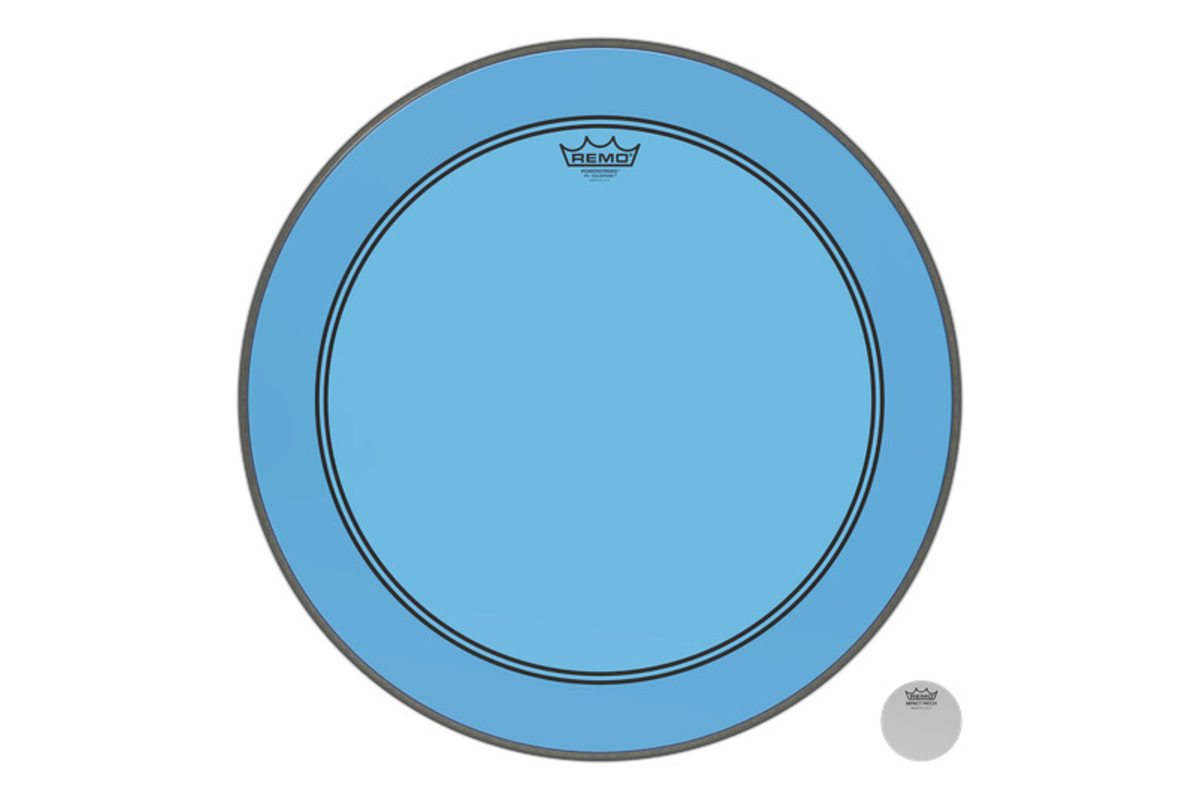 

Пластик для барабана Remo POWERSTROKE3 22" COLORTONE BLUE