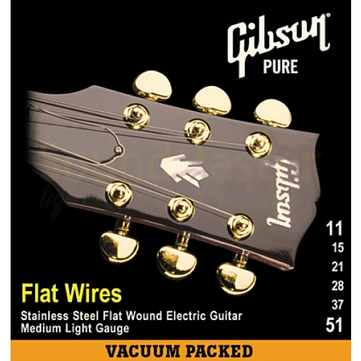 

Струны для электрогитары Gibson FLATWIRES STAINLESS STEEL FLATWOUND