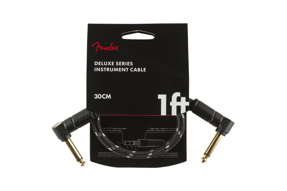 

Кабель инструментальный Fender CABLE DELUXE SERIES 1' BLACK TWEED
