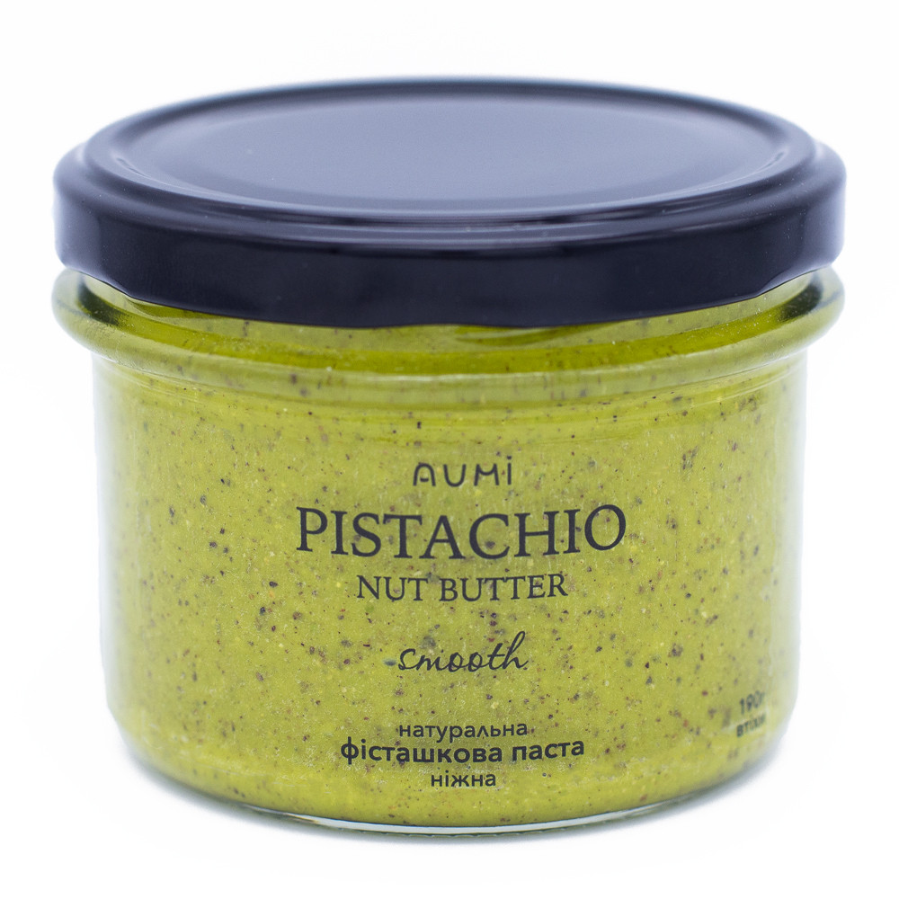 Фисташковая паста AUMI классическая, 190г, банка стекло – купить в ...