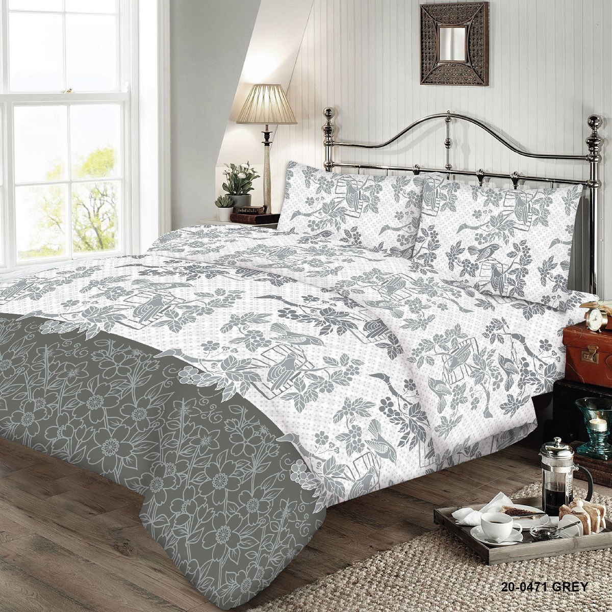 

Постельное белье Zastelli 20-0471 Grey бязь Gold полуторное 145х210
