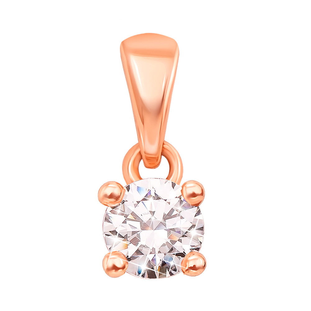 

Золотой подвес Сэмми с фианитом 000012755