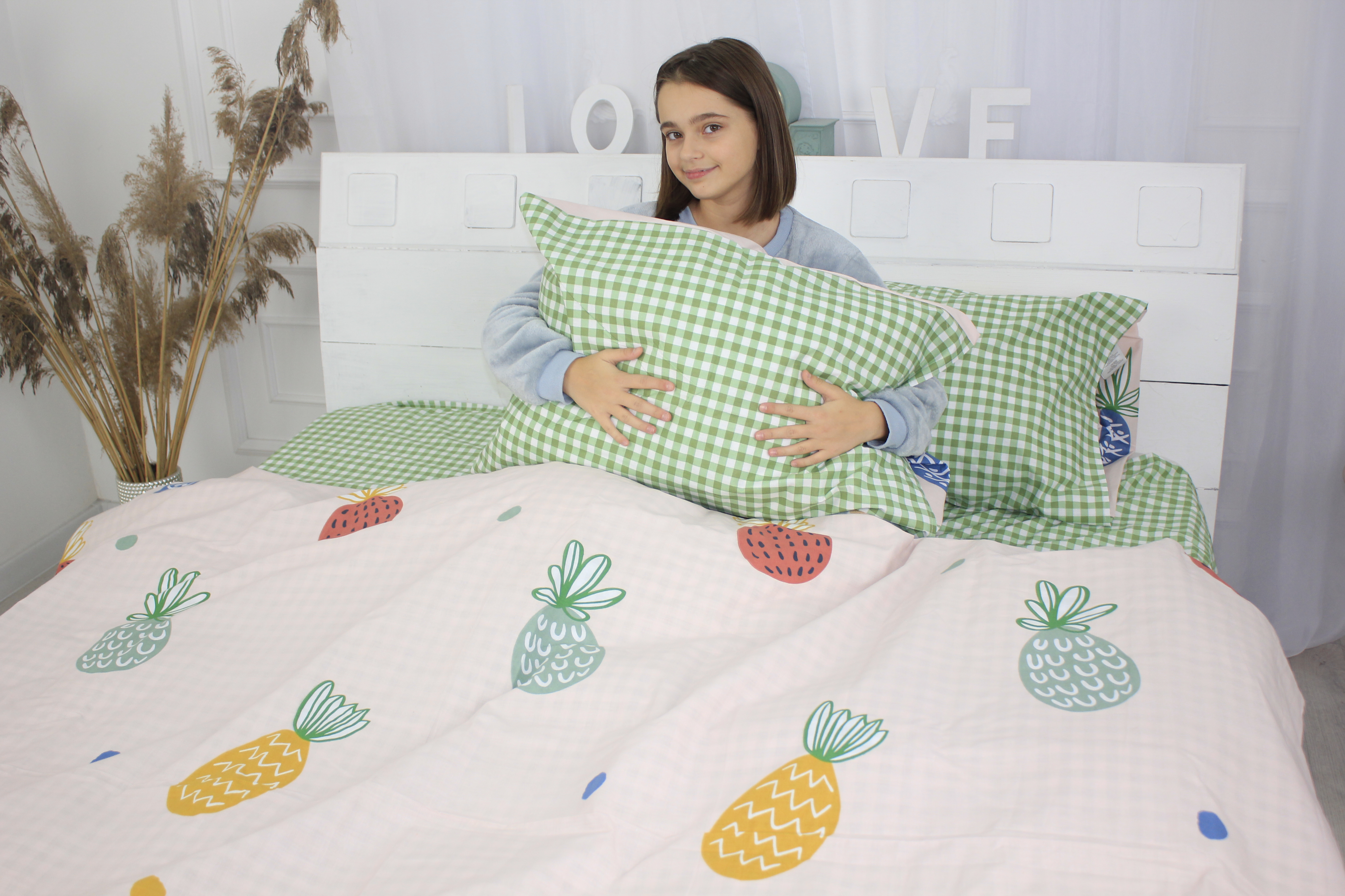 

Комплект постельного белья MirSon Бязь Ranforce Elite 17-0414 Pineapple King Size