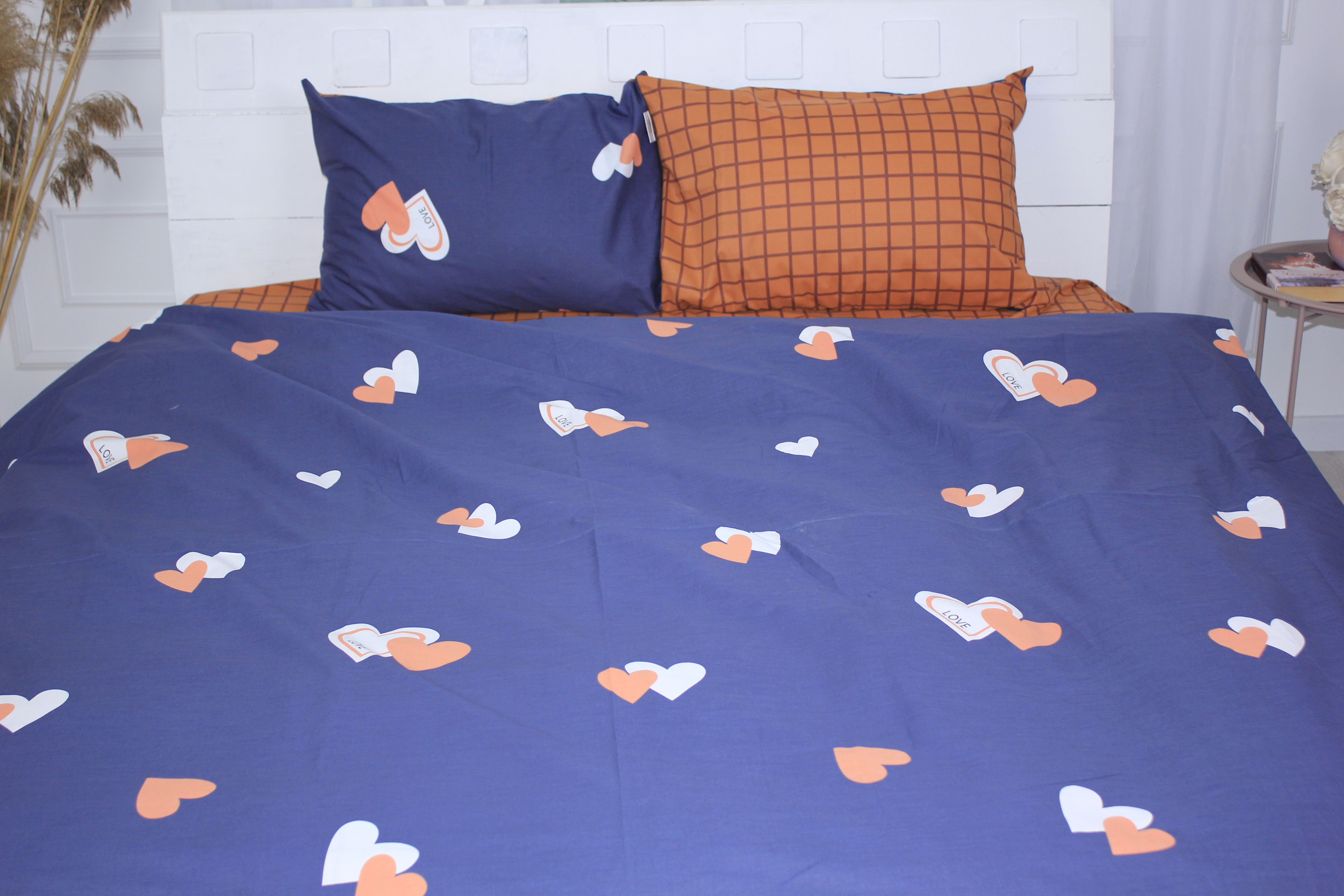 

Комплект постельного белья MirSon Бязь Ranforce Elite 17-0442 Blue orange 143х210х2