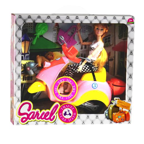 

Кукла на жёлтом мопеде "Sariel" Baby-Toy 5533