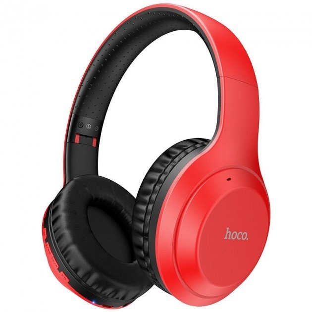 

Беспроводные Bluetooth наушники Hoco W30 BT5.0, TF, AUX Red