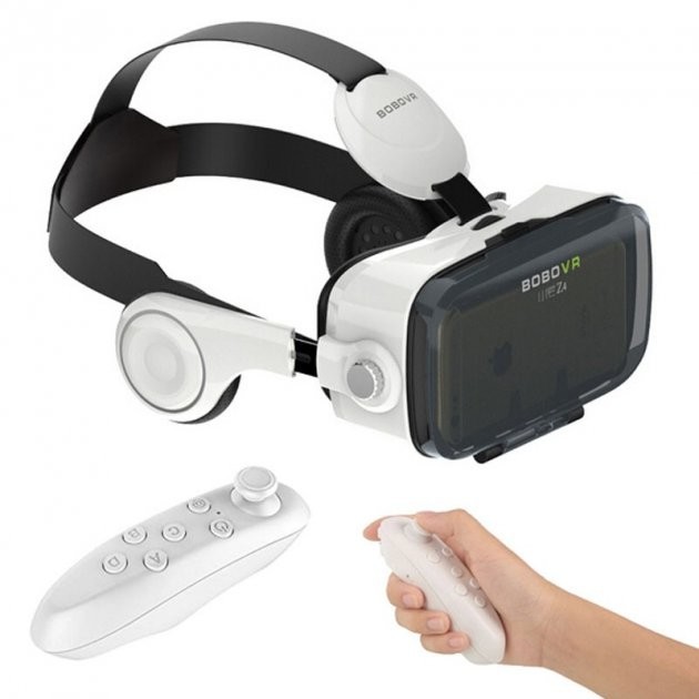 

3D очки виртуальной реальности Kronos VR Box Z4 с наушниками и пультом White