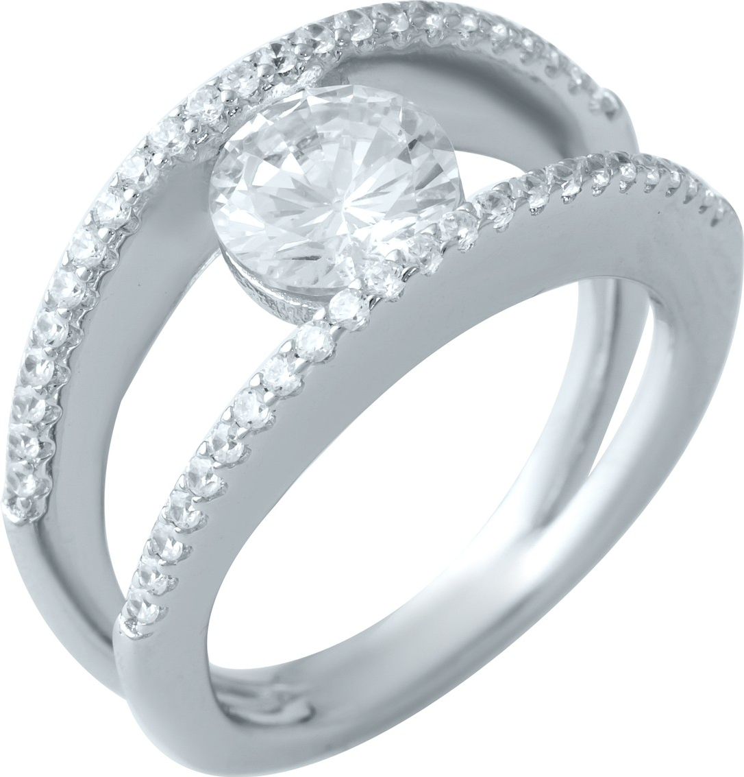 

Серебряное кольцо SilverBreeze с фианитами 1908372 17 размер, 17 размер