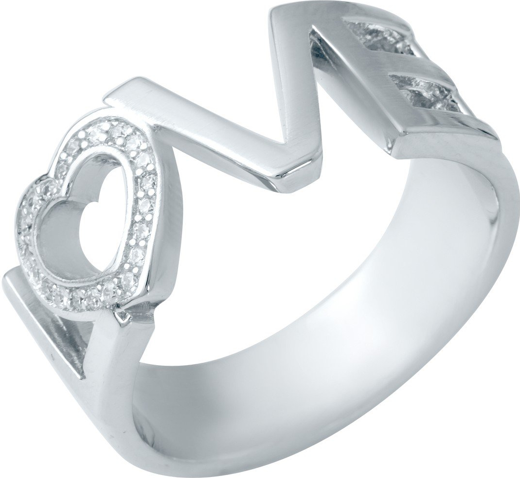 

Серебряное кольцо SilverBreeze с фианитами 1941218 18.5 размер, 18.5 размер