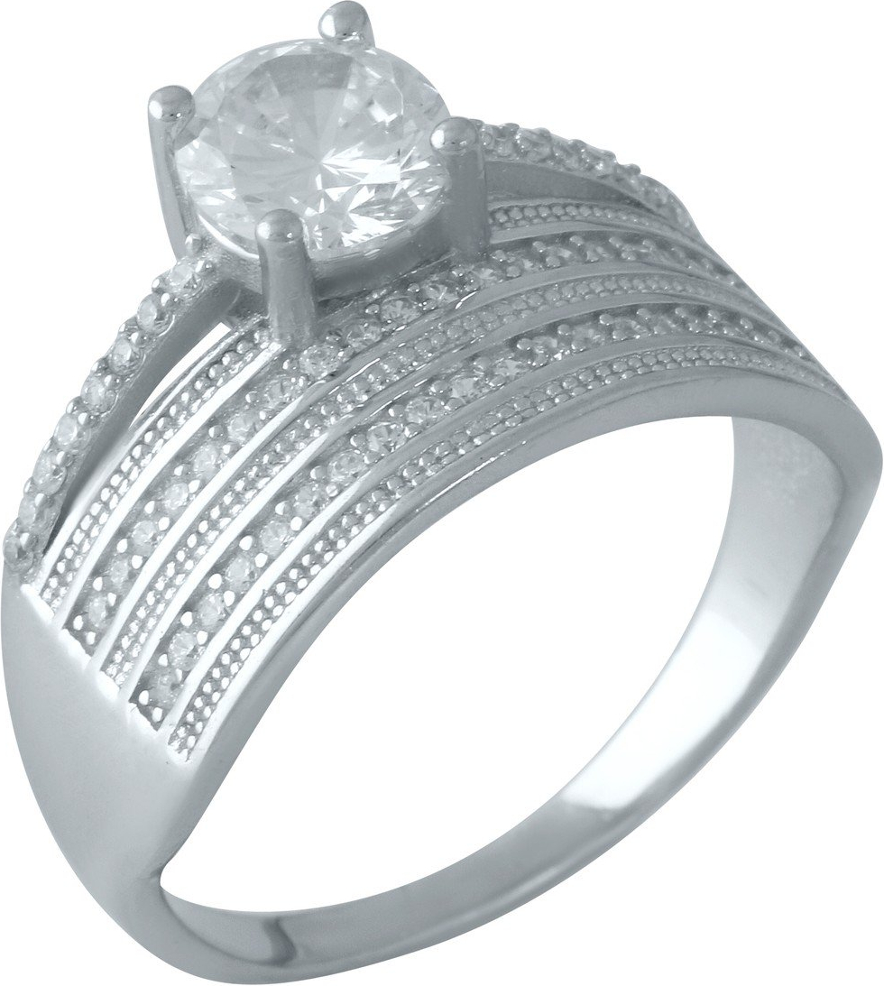 

Серебряное кольцо SilverBreeze с фианитами 1955840 16 размер, 16 размер