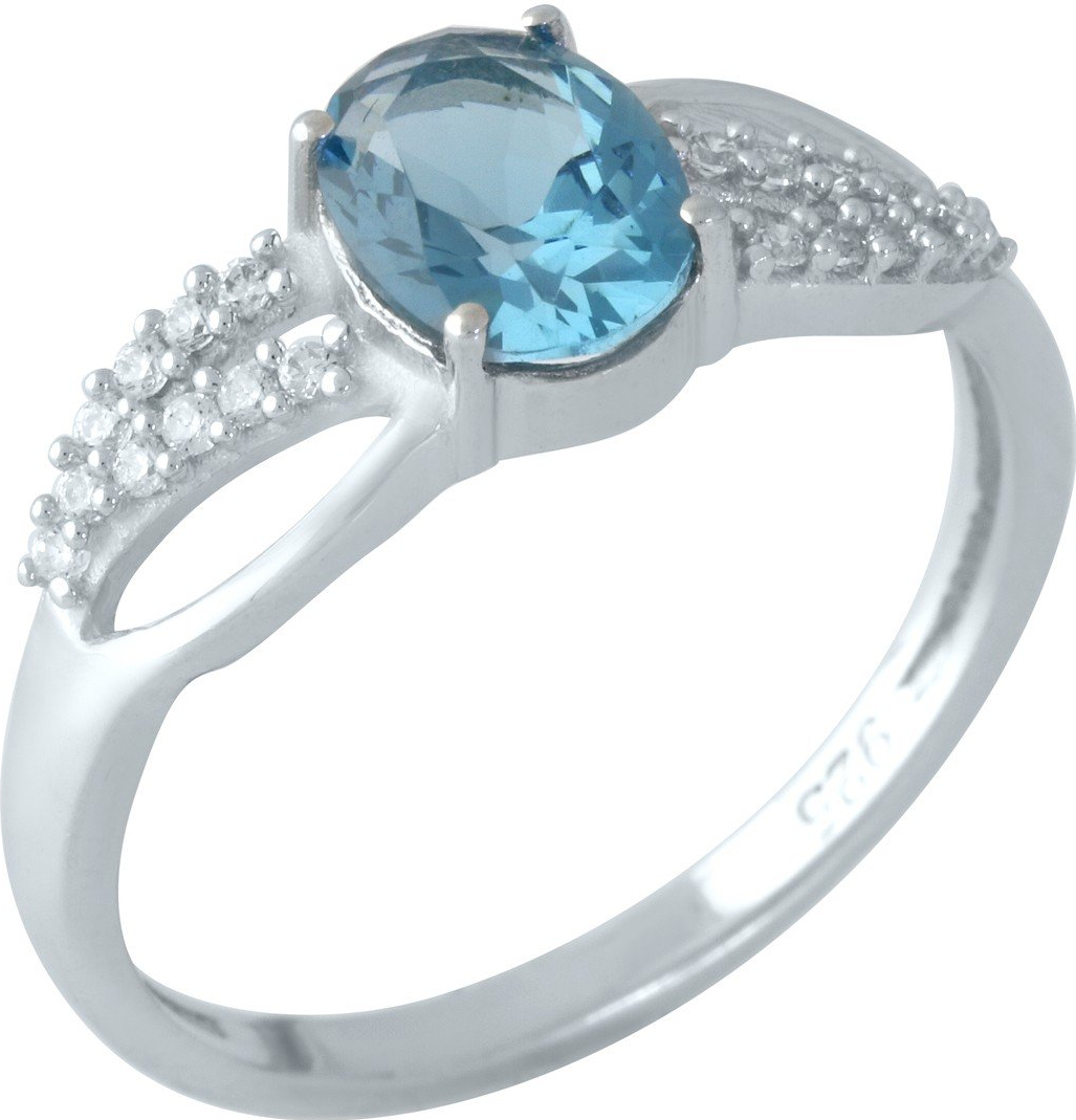 

Серебряное кольцо SilverBreeze с натуральным топазом Лондон Блю 1957370 17 размер, 17 размер
