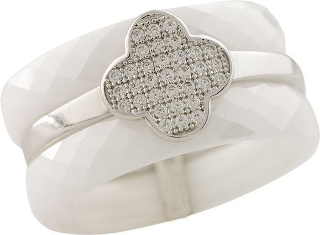 

Серебряное кольцо SilverLine с керамикой 1223741 16.5 размер, 16.5 размер