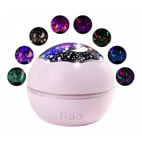 

Вращающийся проектор DREAM белый 3DTOYSLAMP