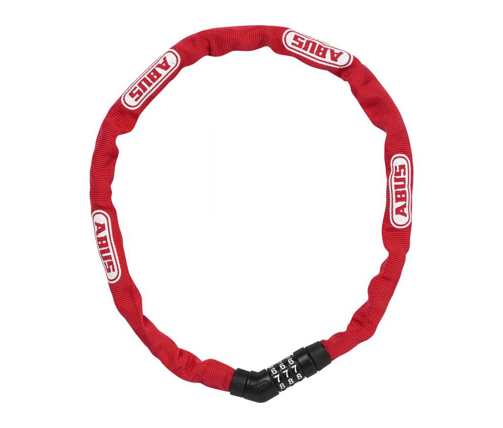 

Велозамок ABUS 4804C / 75 Steel-O-Chain Red 724688