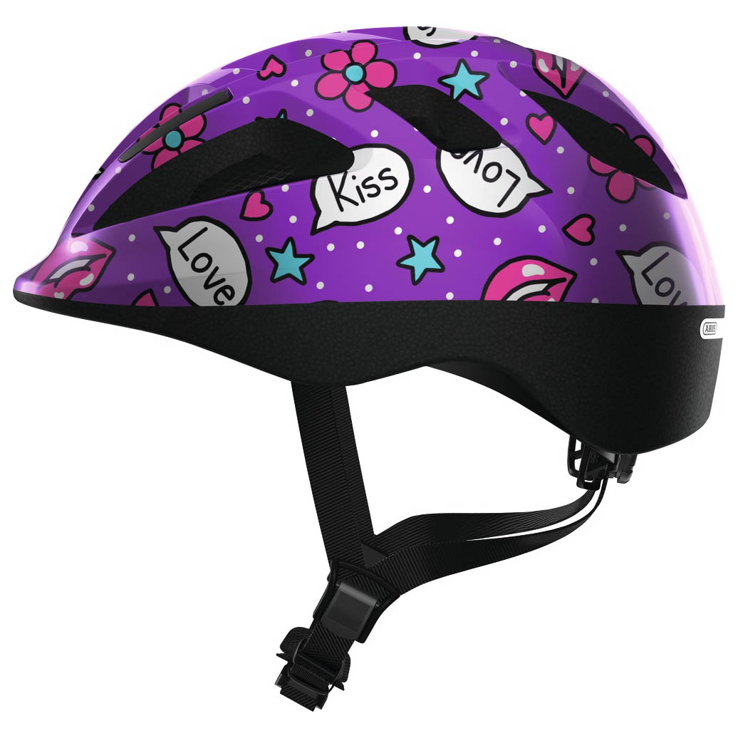 

Велосипедный детский шлем ABUS SMOOTY 2.0 S 45-50 Purple Kisses 818561