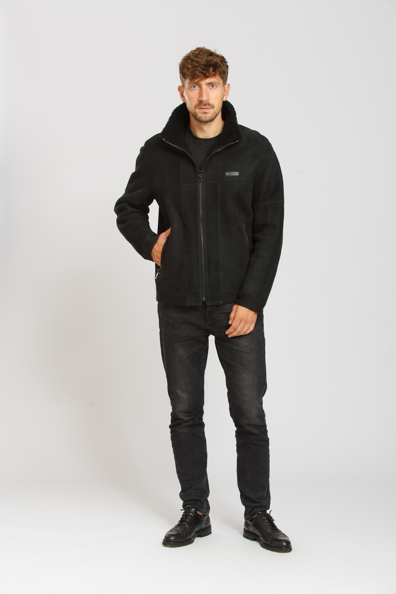 

Куртка - дубленка CVK Brand  Черный (21-21212, Куртка - дубленка CVK Brand 50 Черный (21-21212)