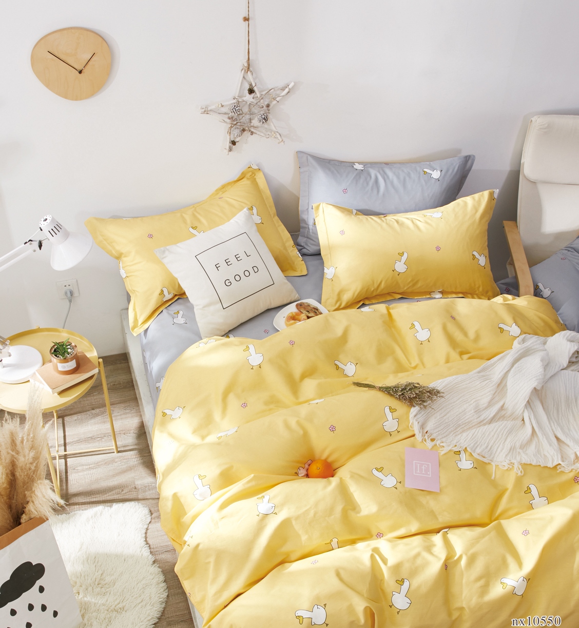 

Постельное белье Zastelli Goose on Yellow бязь евро 200Х220
