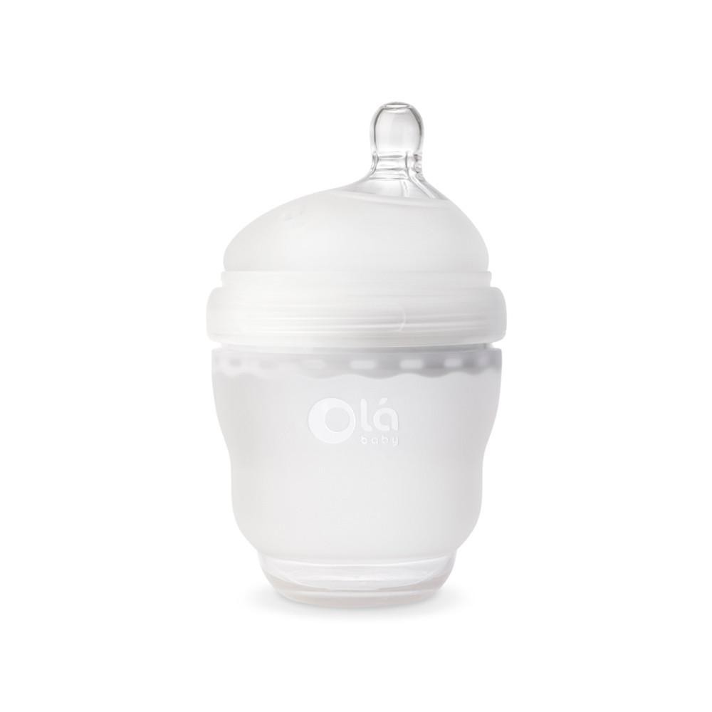 

Бутылочка силиконовая антиколиковая OlaBaby GentleBottle белый 120 мл