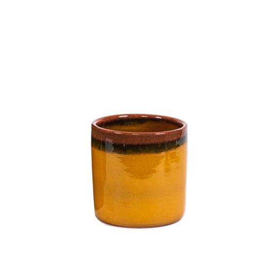 

Кашпо Decocandle керамика h19 d19 желтый