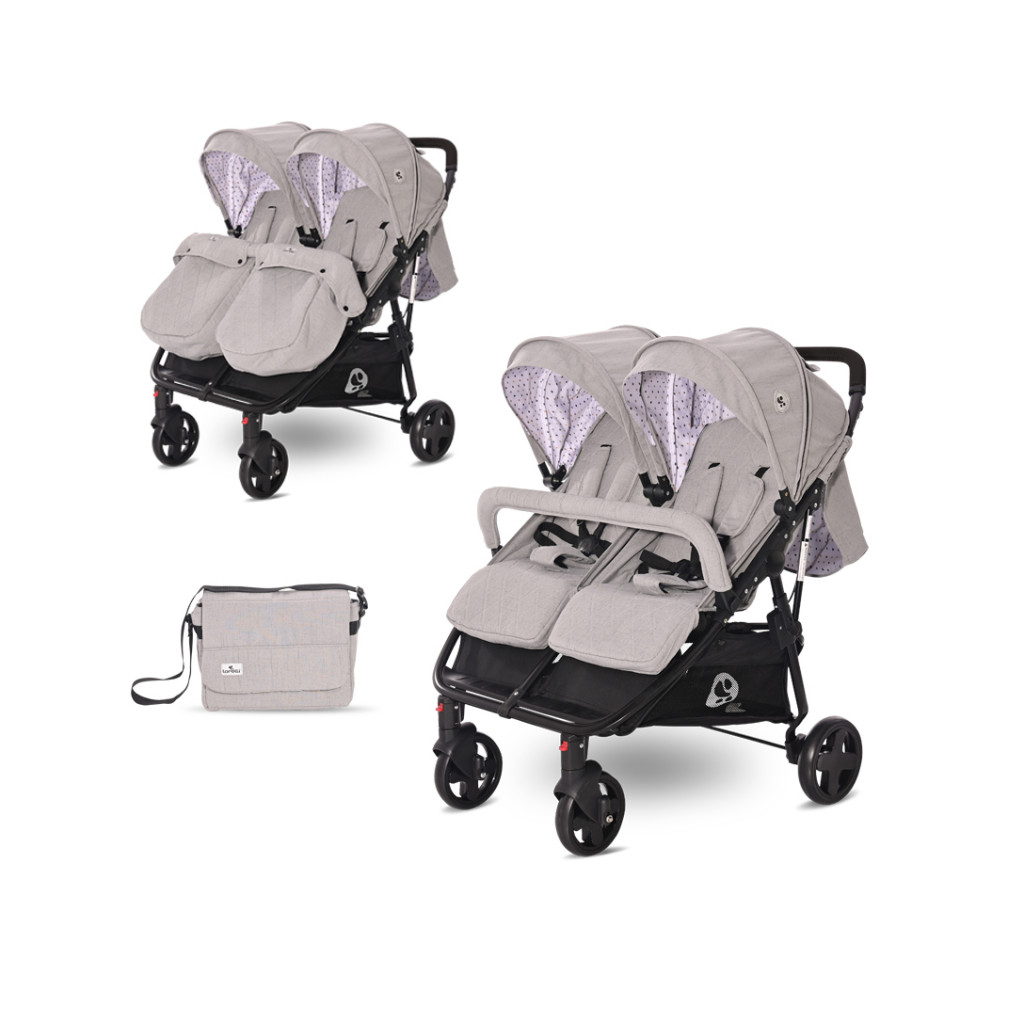 

Коляска Lorelli DUO grey dots