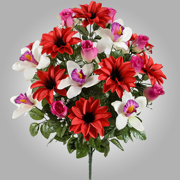 

Букеты из орхидей, роз и крокуса, 59см, Kvitu, 5 шт, арт. 601