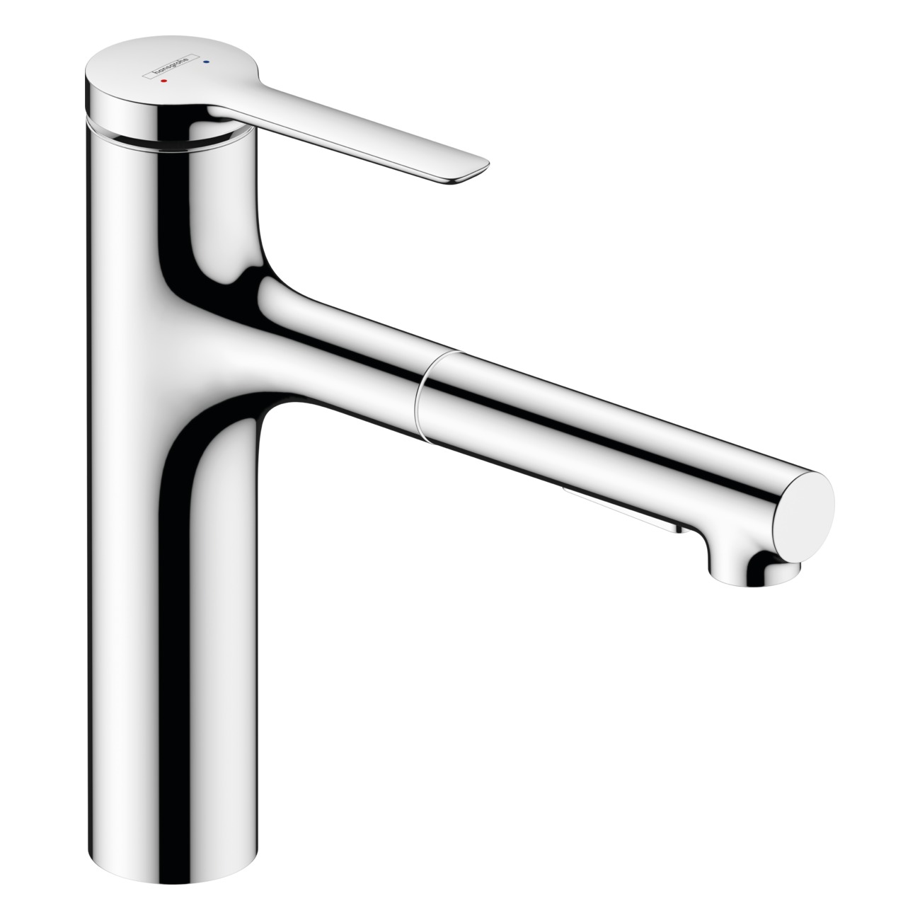 

Cмеситель для кухни однорычажный с выдвижной лейкой HANSGROHE ZESIS M33 хром латунь 74804000