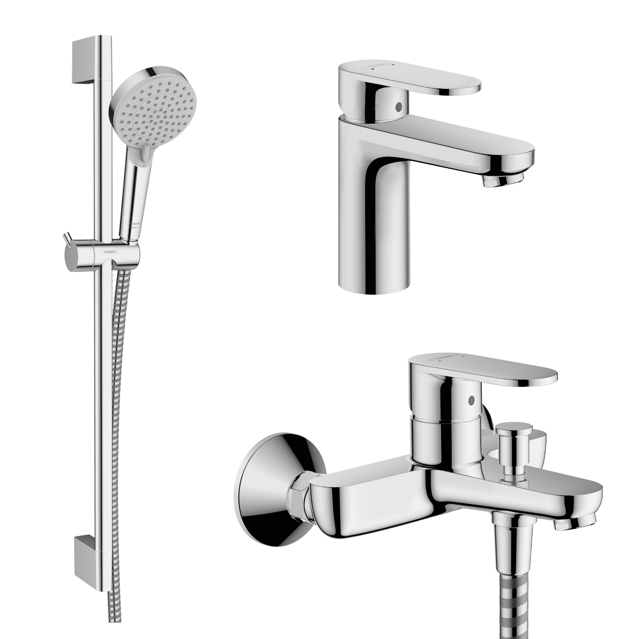 

Комплект смесителей в ванную HANSGROHE VERNIS хром латунь 71551112