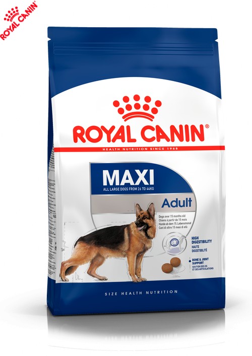 

Сухой полнорационный корм Royal Canin Maxi Adult - сухой корм для взрослых собак крупных пород от 15 мес. 15 кг (3007040)